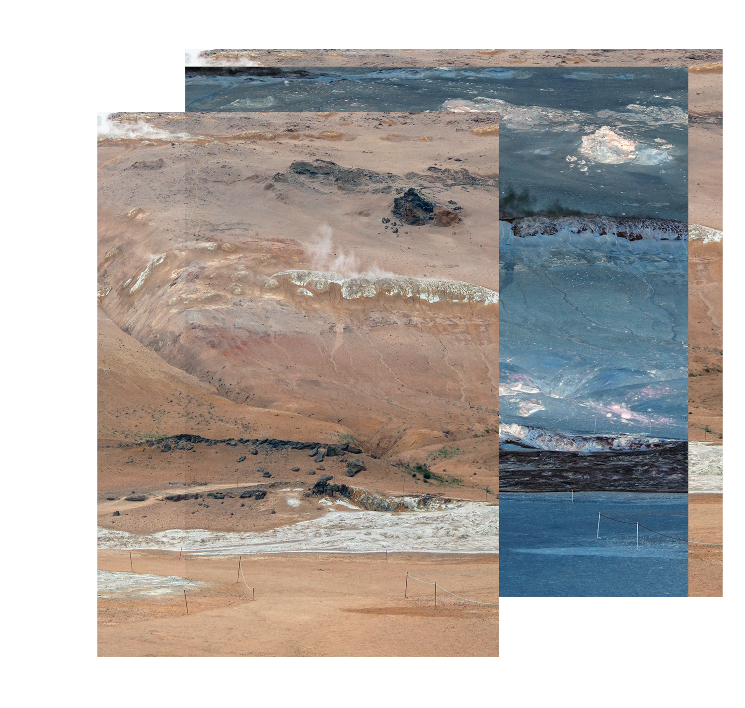 colalges of dunes in iceland